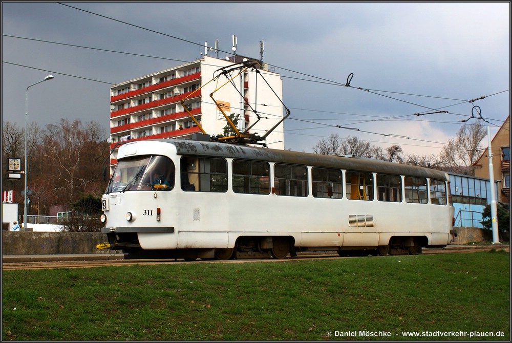 Most - Litvínov, Tatra T3M.3 # 311
