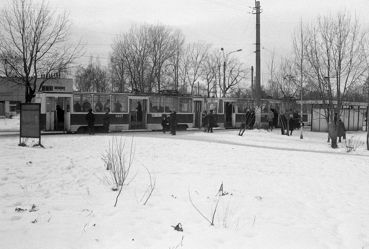 Saint-Petersburg, LM-68M № 4649; Saint-Petersburg, LM-68M № 4504; Saint-Petersburg — Historic tramway photos