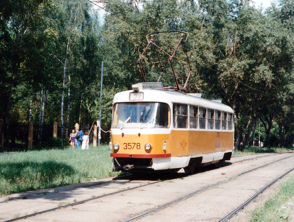 Москва, Tatra T3SU № 3578