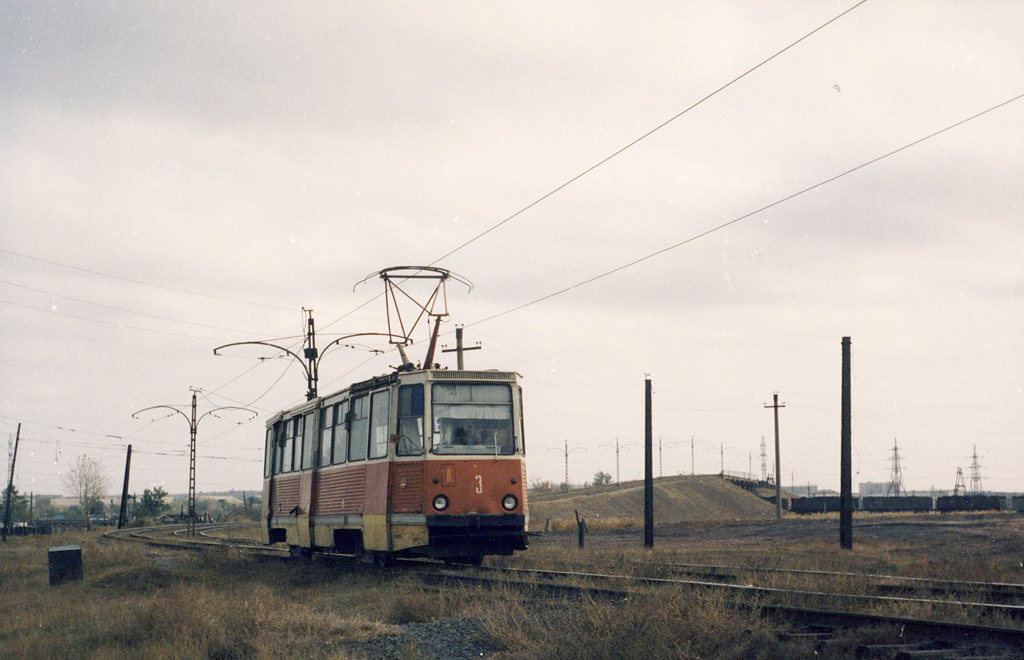 Караганда, 71-605 (КТМ-5М3) № 3; Караганда — Старые фотографии (до 2000 г.); Караганда — Трамвайные линии