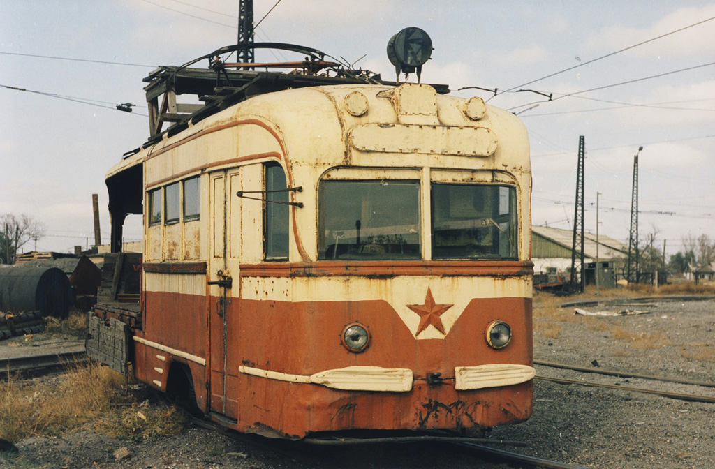 Karaganda, KTM-1 nr. б/н; Karaganda — Old photos (up to 2000 year); Karaganda — Tram depot