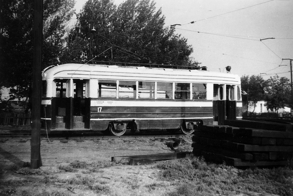 Караганда, КТМ-1 № 17; Караганда — Старые фотографии (до 2000 г.); Караганда — Трамвайные линии