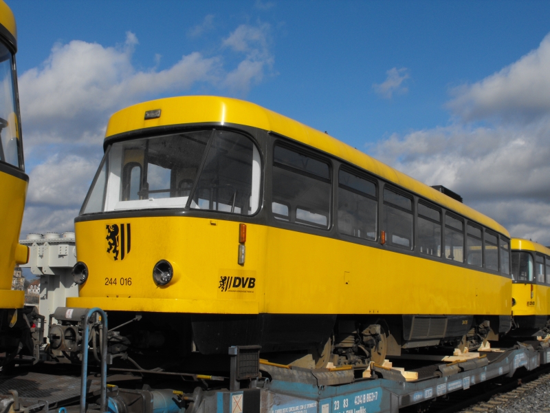 Дрезден, Tatra TB4D № 244 016; Дрезден — Отправка трамваев Tatra в Восточную Европу