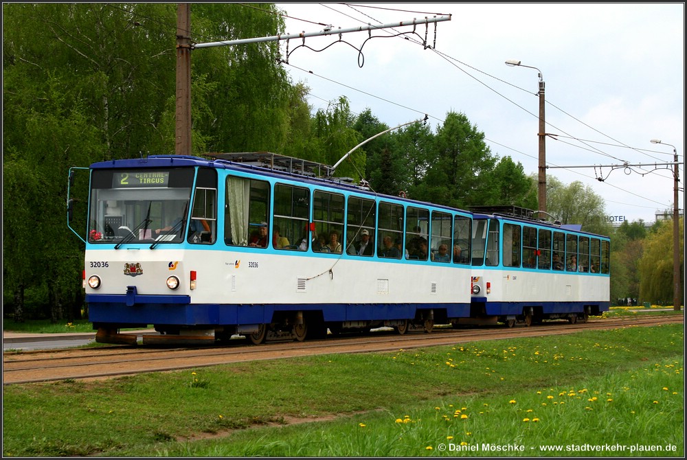 Рига, Tatra T6B5SU № 32036