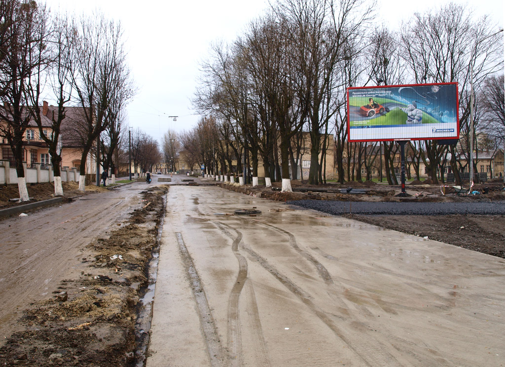 Lviv — Tracks reconstruction: Zamarstynivska-Lypynskogo str. crossing