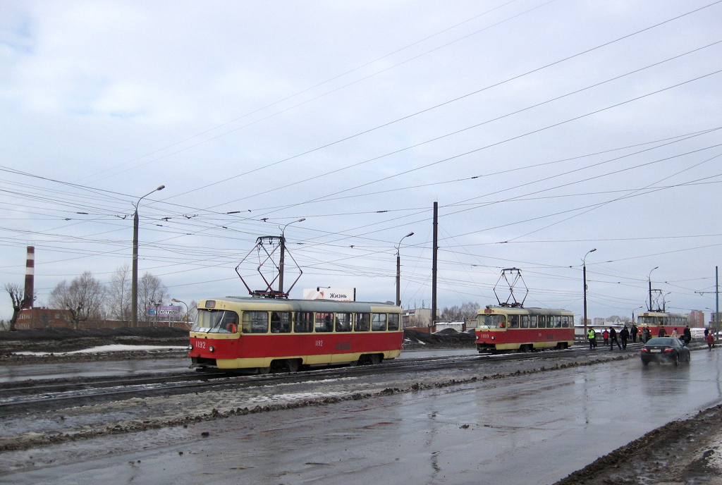 Izhevsk, Tatra T3SU # 1192; Izhevsk, Tatra T3SU # 1189