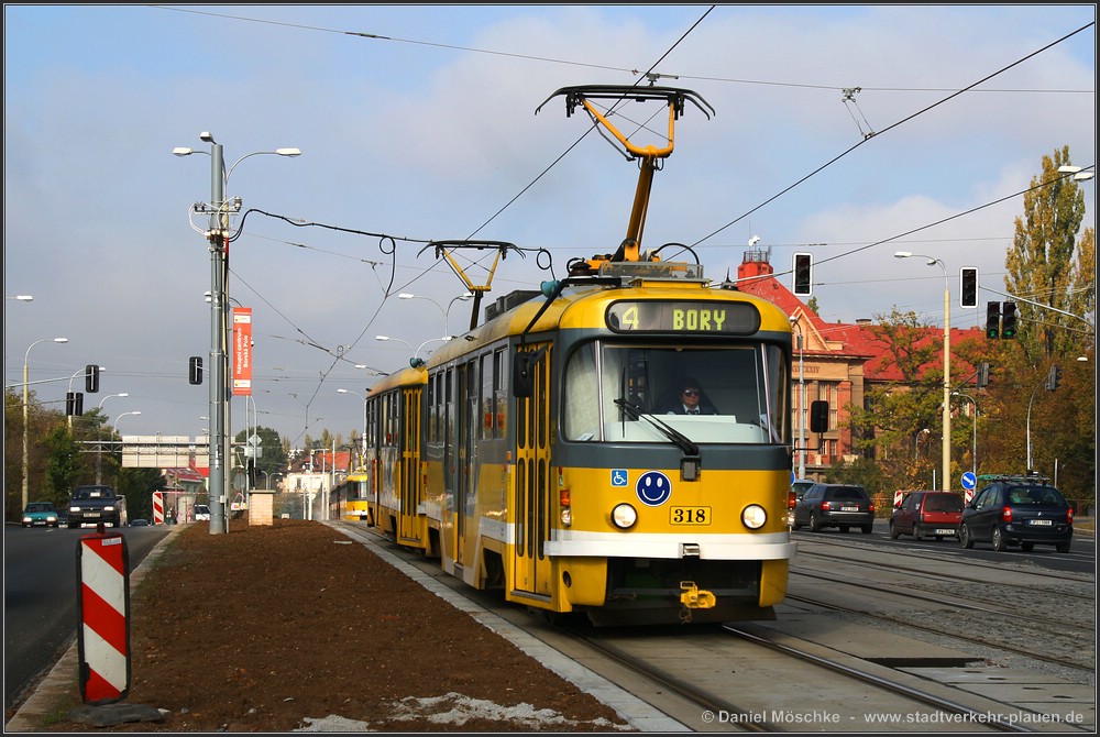 Пльзень, Tatra T3R.PLF № 318