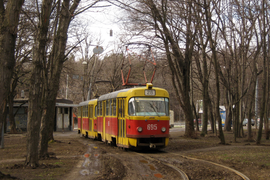 Харьков, Tatra T3SU № 695