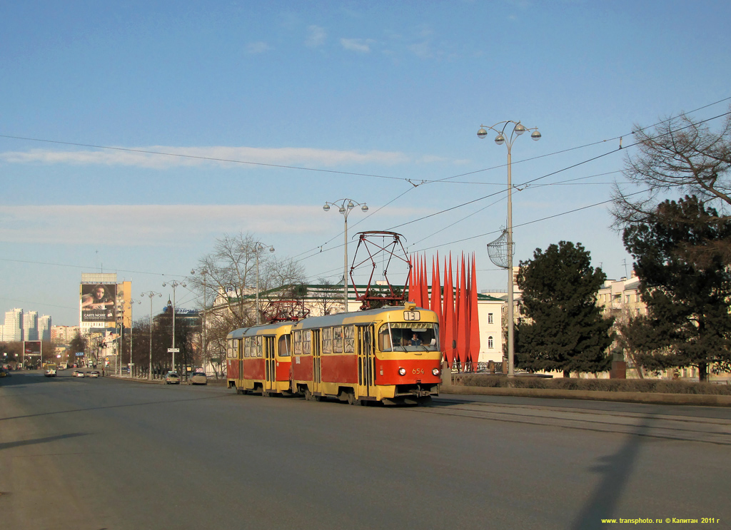 Jekaterinburg, Tatra T3SU № 654