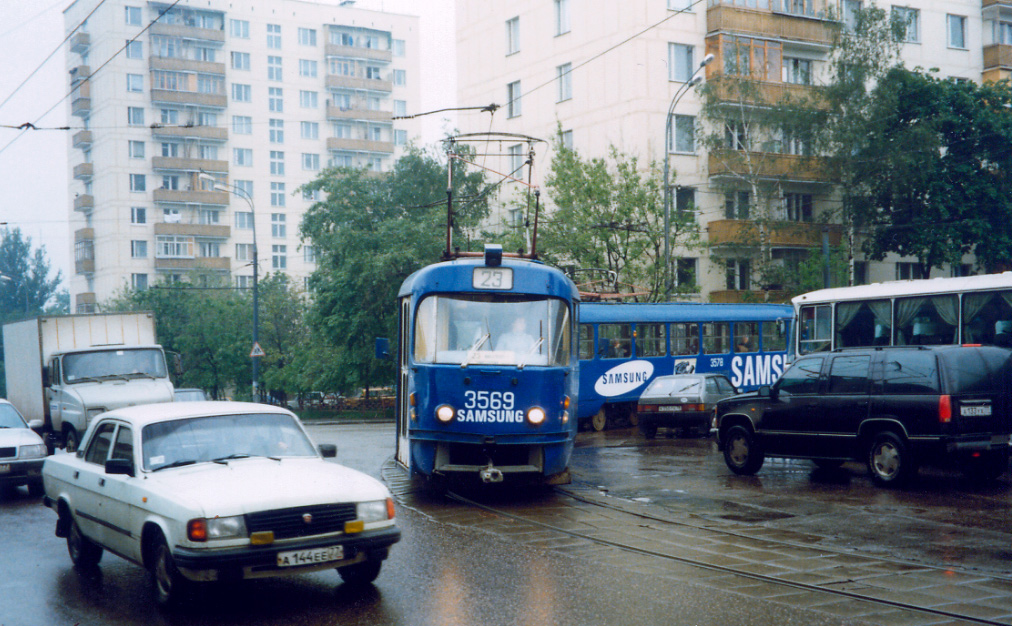 Москва, Tatra T3SU № 3569