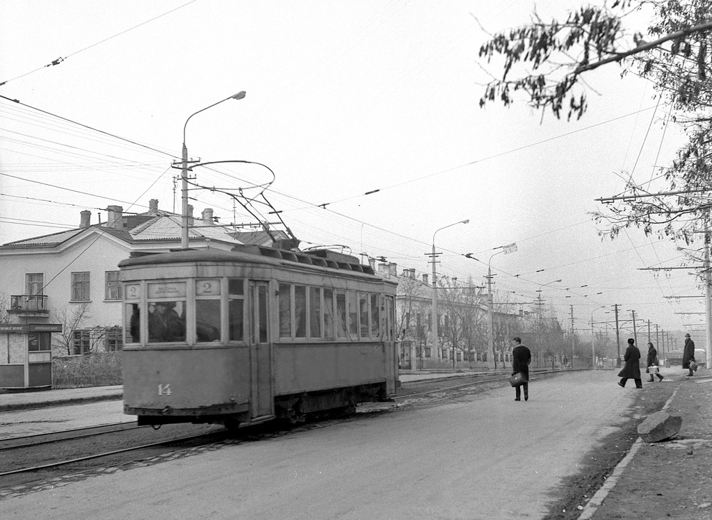 Симферополь, Двухосный моторный Мытищинского завода № 14; Симферополь — Исторические фотографии