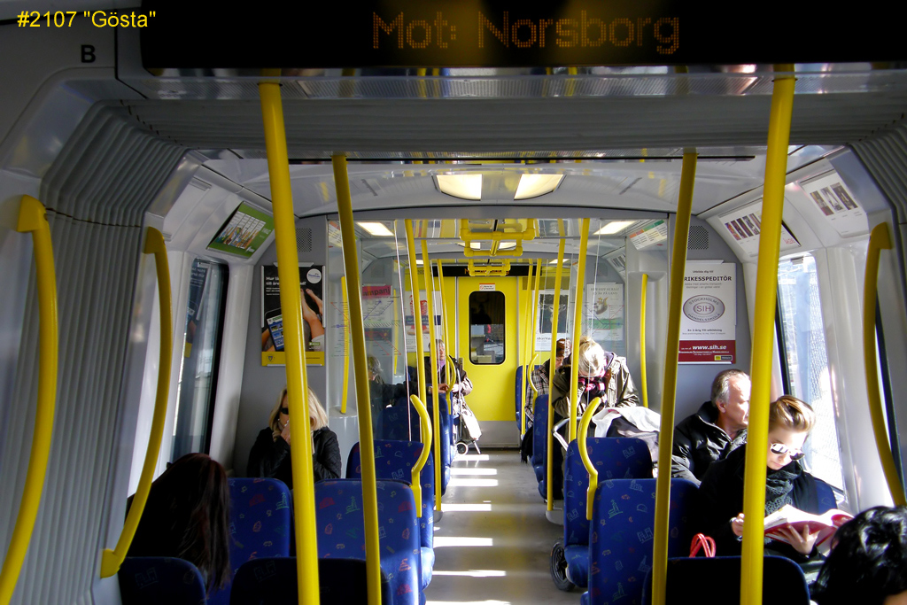 Stockholm, Adtranz C20 # 2107; Stockholm — Tunnelbana — Rolling stock | Vagnar