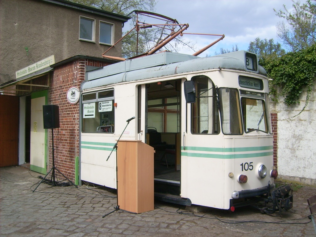 Бранденбург-на-Хафеле, Gotha T57 № 105; Бранденбург-на-Хафеле — Юбилей: 100 лет электрическому трамваю в Бранденбург-на-Хафеле