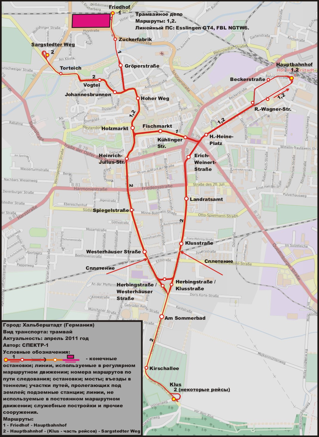 Maps made with OpenStreetMap; Halberstadt — Maps • Netzpläne