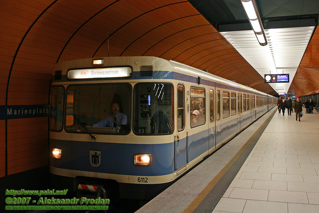 Мюнхен, WMD A2.1 № 6112; Мюнхен — U-Bahn — Линии U3/U6