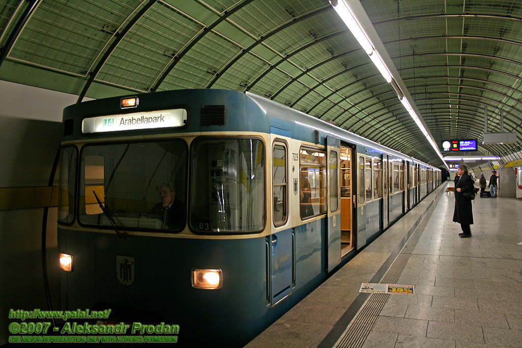 Мюнхен, WMD A2.3 № 7229; Мюнхен — U-Bahn — Линии U4/U5