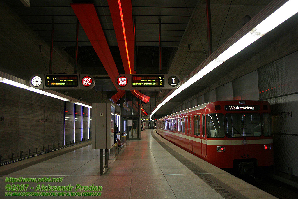 Нюрнберг, VAG-Baureihe DT1 № 496; Нюрнберг — U-Bahn — линия U2/U3