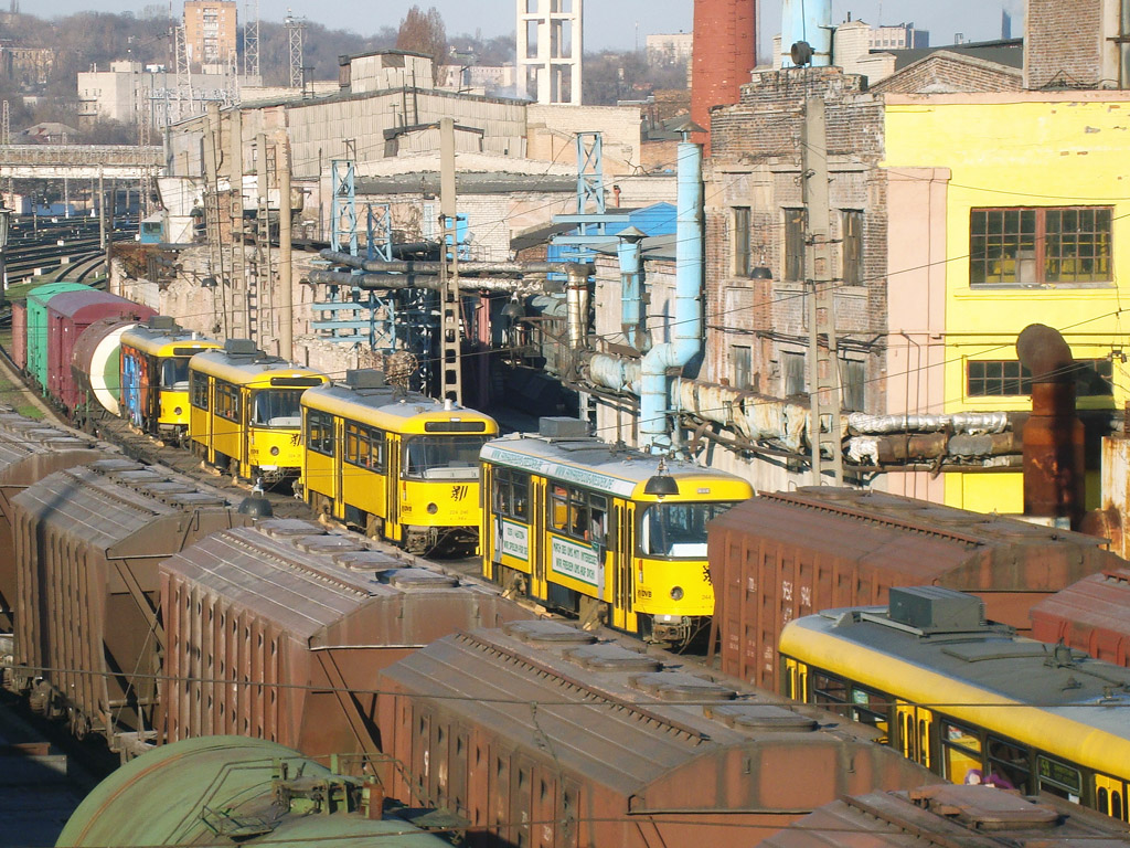 Dnipro — Arrival and unloading of used cars from Germany (2011)
