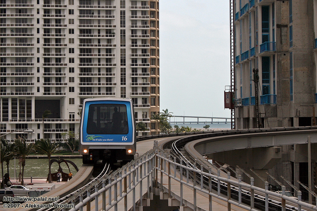 Майами, FL, Adtranz C-100 № 16; Майами, FL — Metromover