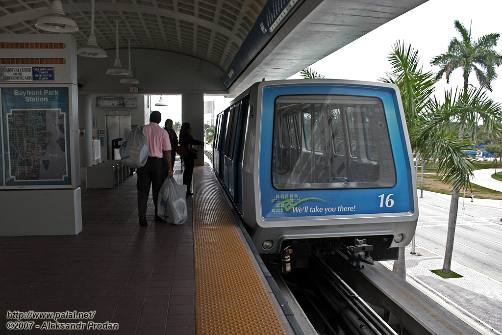 Майами, FL, Adtranz C-100 № 16; Майами, FL — Metromover