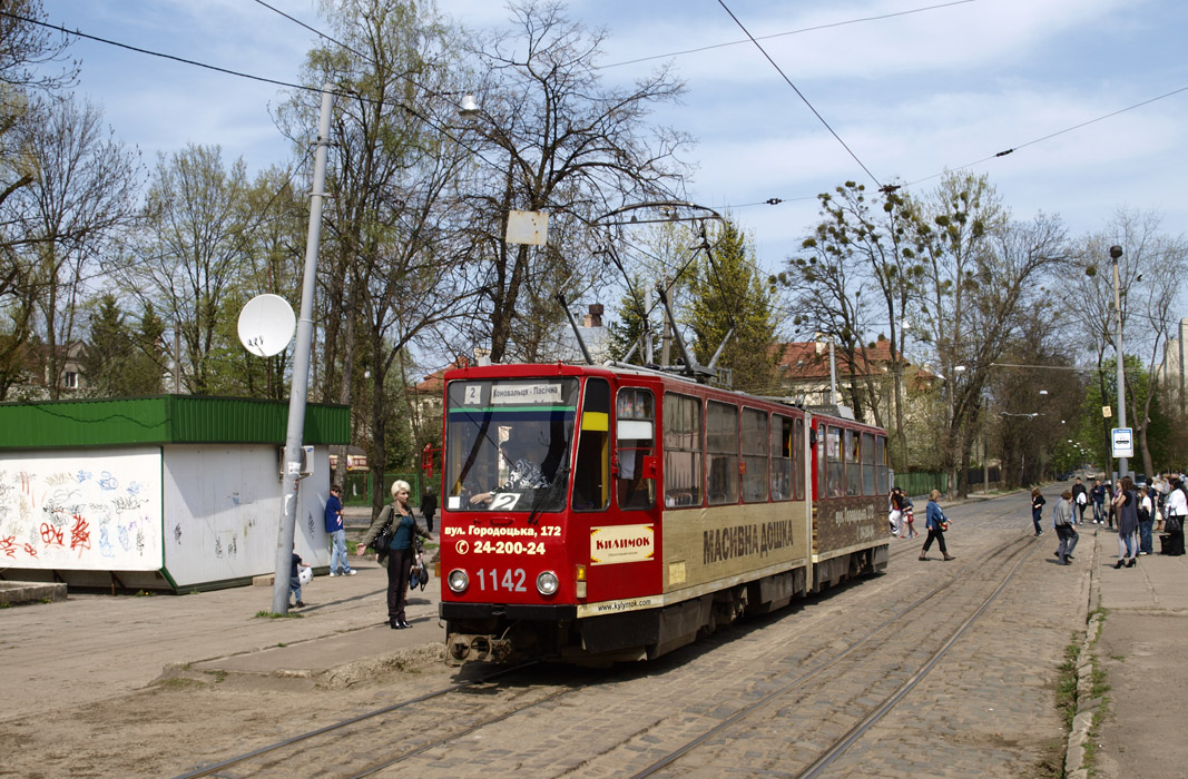 Lviv, Tatra KT4SU № 1142