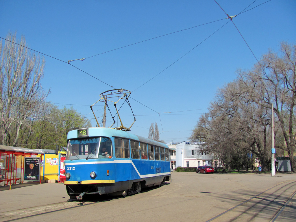 Odesa, Tatra T3R.P № 3312