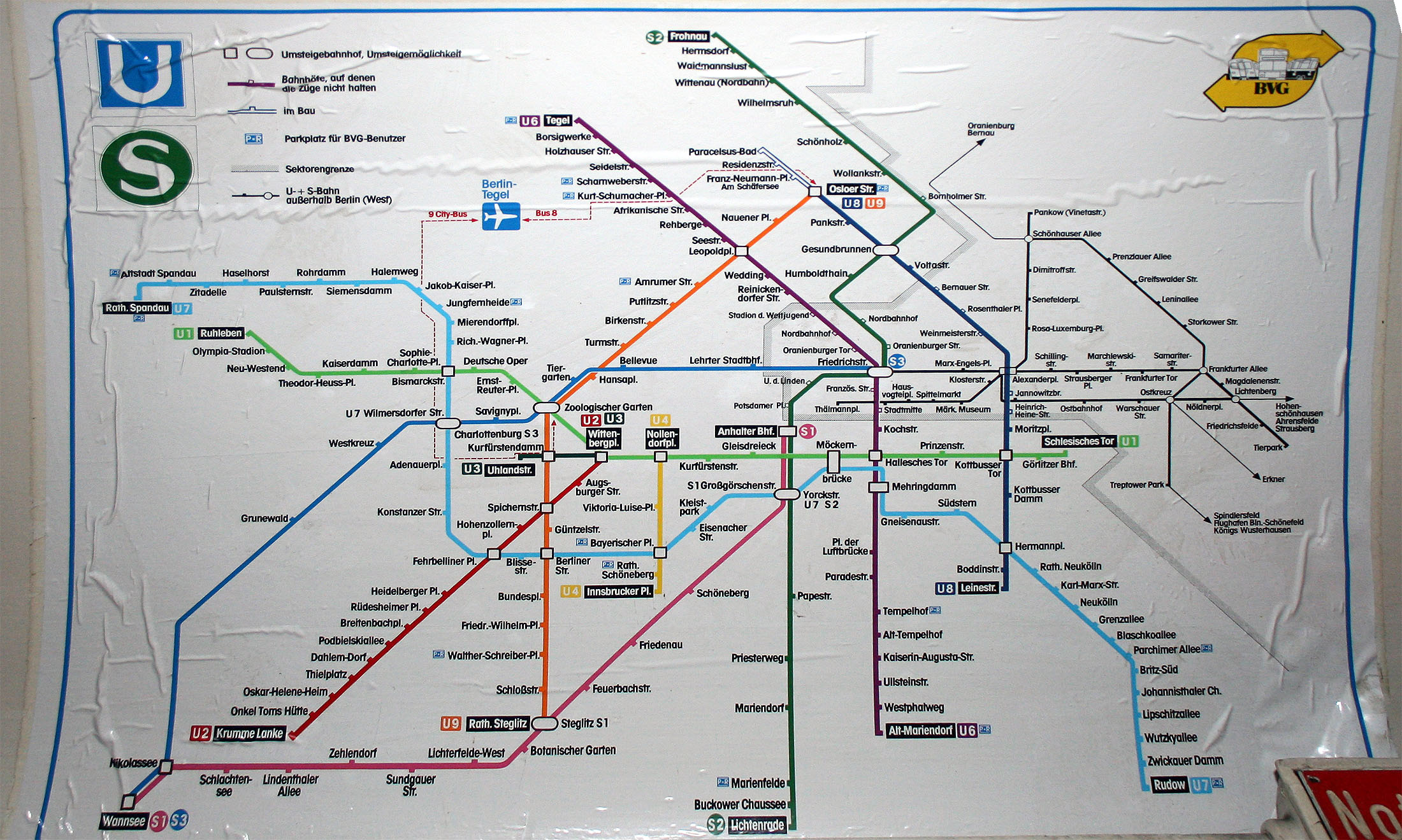схема метро берлина