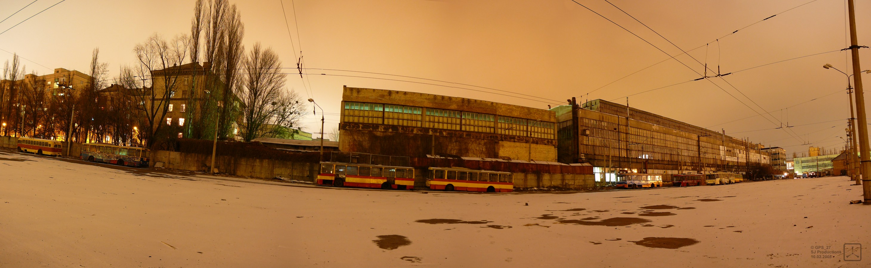基辅 — Trolleybus depots: 1. Old yard at Krasnoarmeiskaya (Velyka Vasylkivska) str.