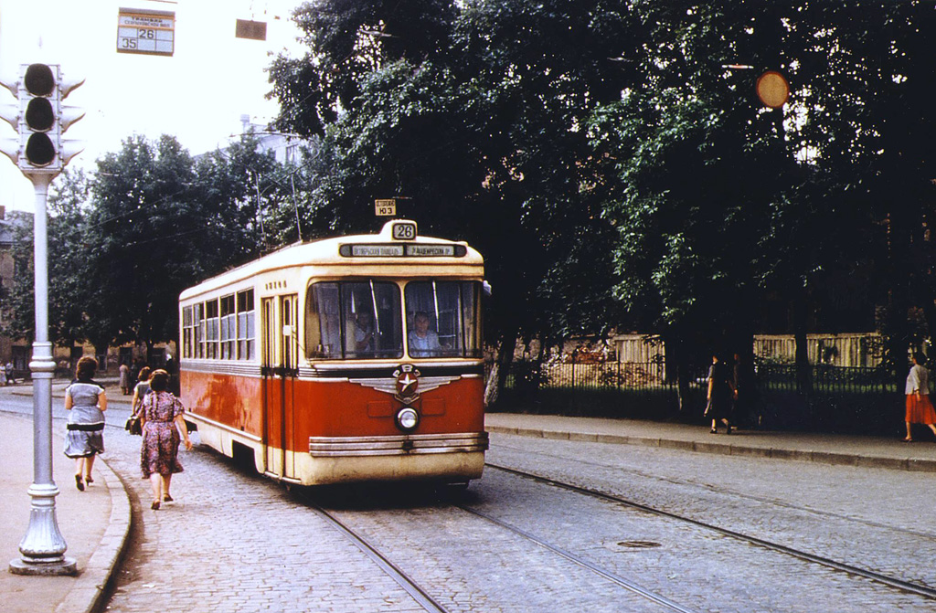 Москва, РВЗ-55 № 206; Москва — Исторические фотографии — Трамвай и Троллейбус (1946-1991)