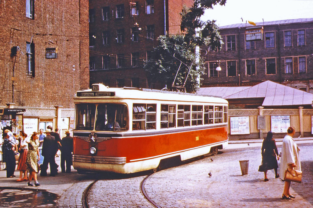 Москва, РВЗ-55 № 206; Москва — Исторические фотографии — Трамвай и Троллейбус (1946-1991)