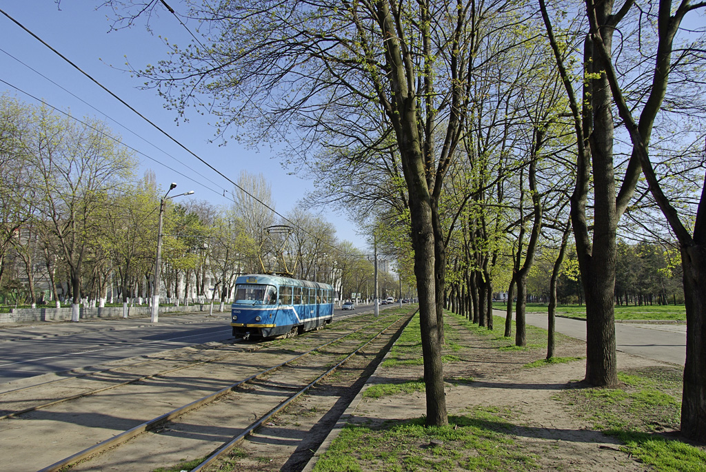 Одесса, Tatra T3R.P № 4045; Одесса — Трамвайные линии; Одесса — Трамвайные линии: Большой Фонтан