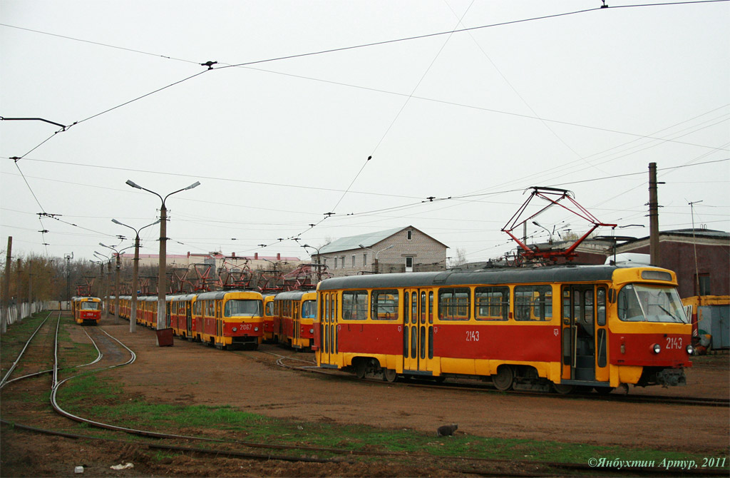 Ufa, Tatra T3D № 2143; Ufa, Tatra T3SU № 2067