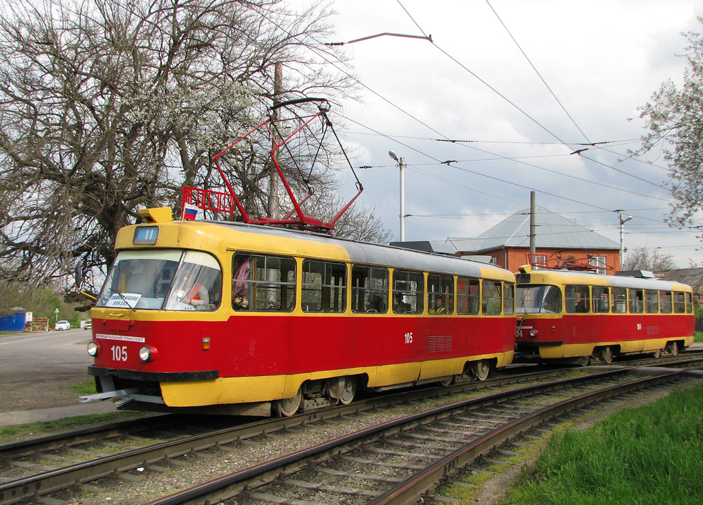 Краснодар, Tatra T3SU № 105