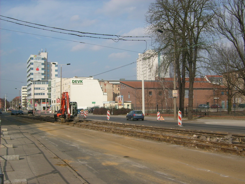 Котбус — Реконструкция трамвайной линии на Вокзальной улице