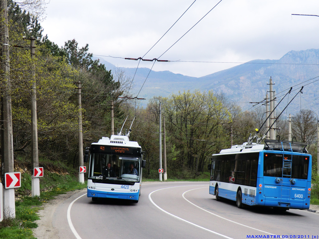 Крымский троллейбус, Богдан Т70115 № 4420; Крымский троллейбус, Богдан Т70115 № 6400