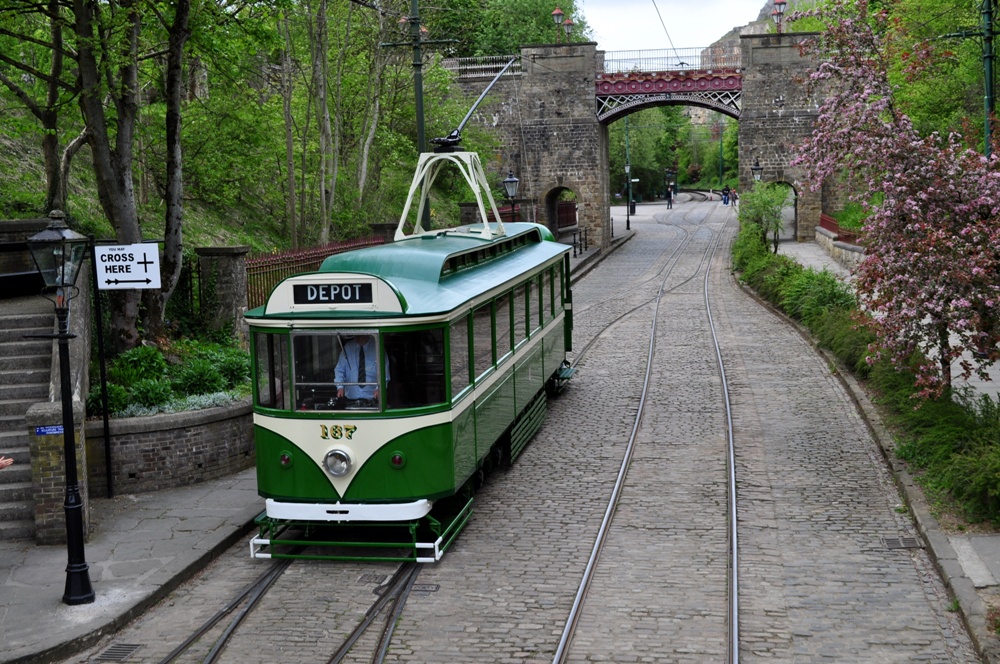 Crich, Blackpool Pantograph Car № 167