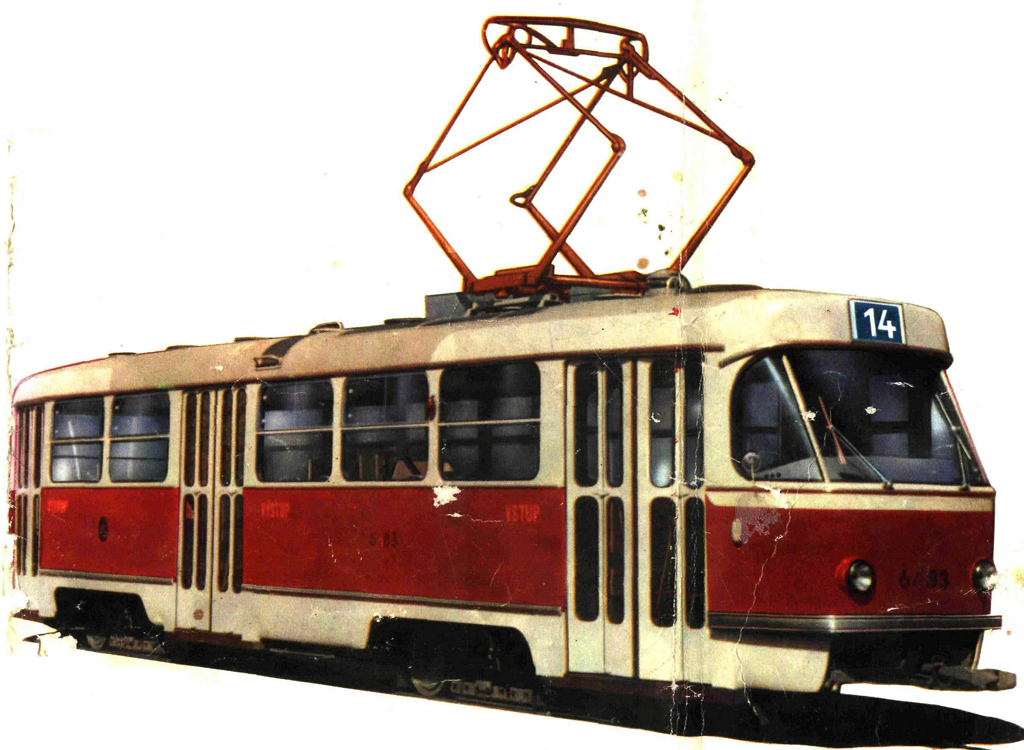 Прага, Tatra T3 № 6483