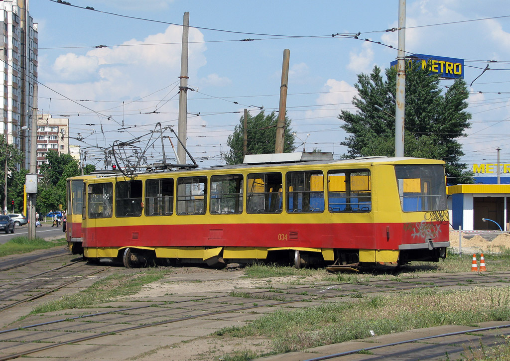 Kyiv, Tatra T6B5SU № 034