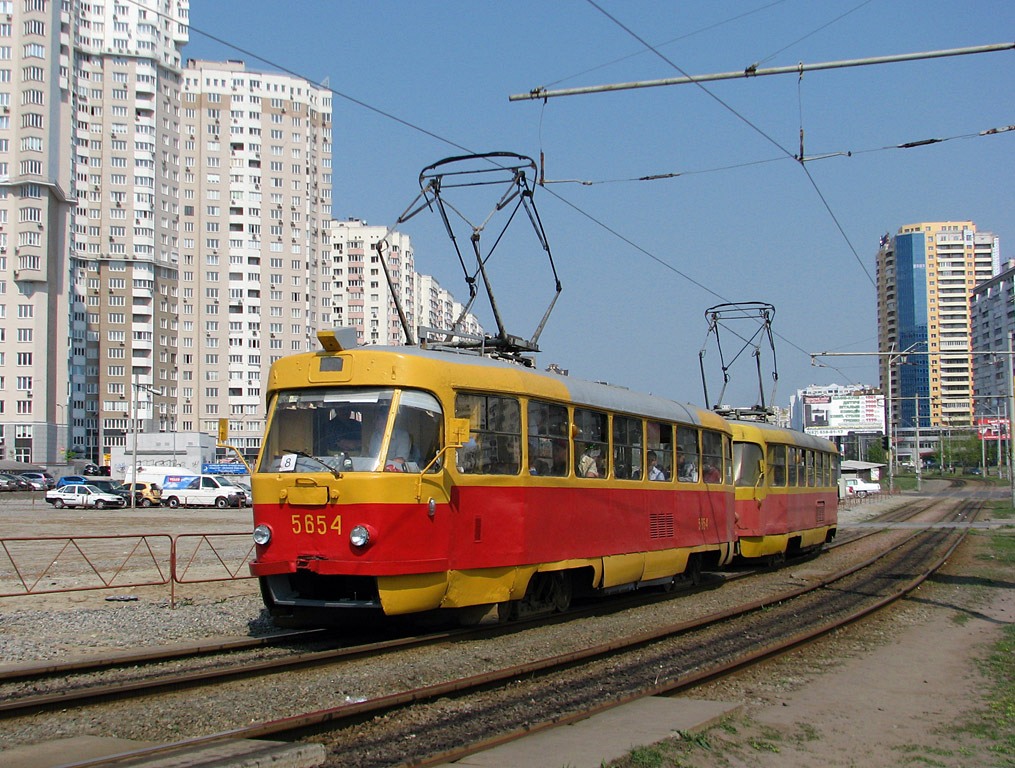 Киев, Tatra T3SU № 5654