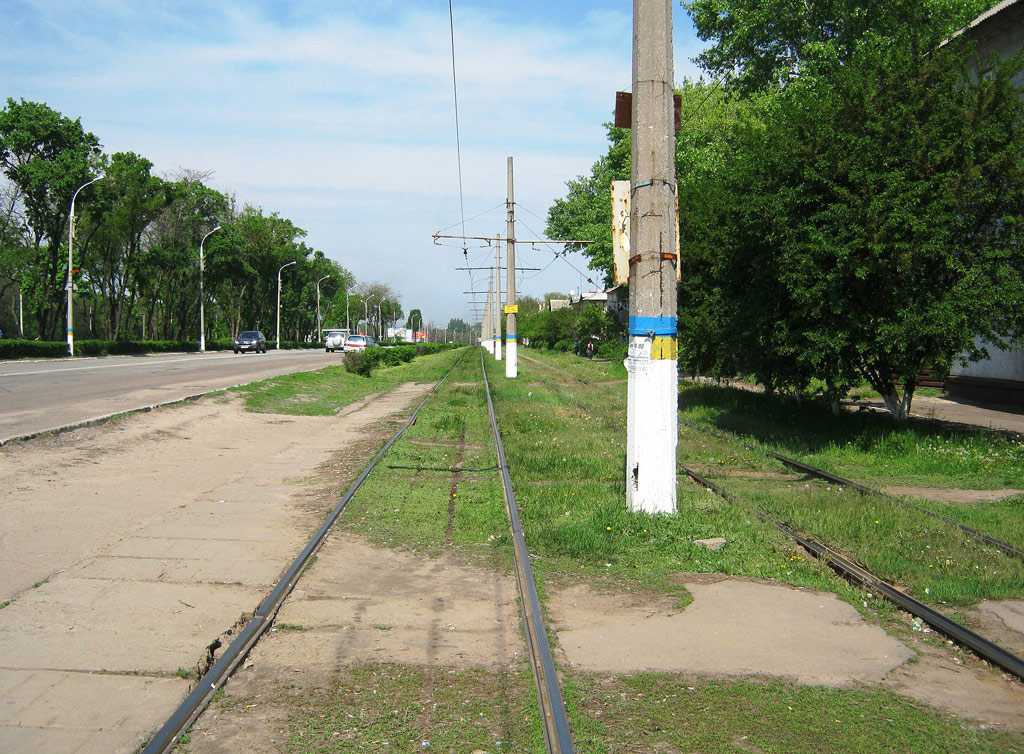 Kamjanske — Tramway Lines and Infrastructure