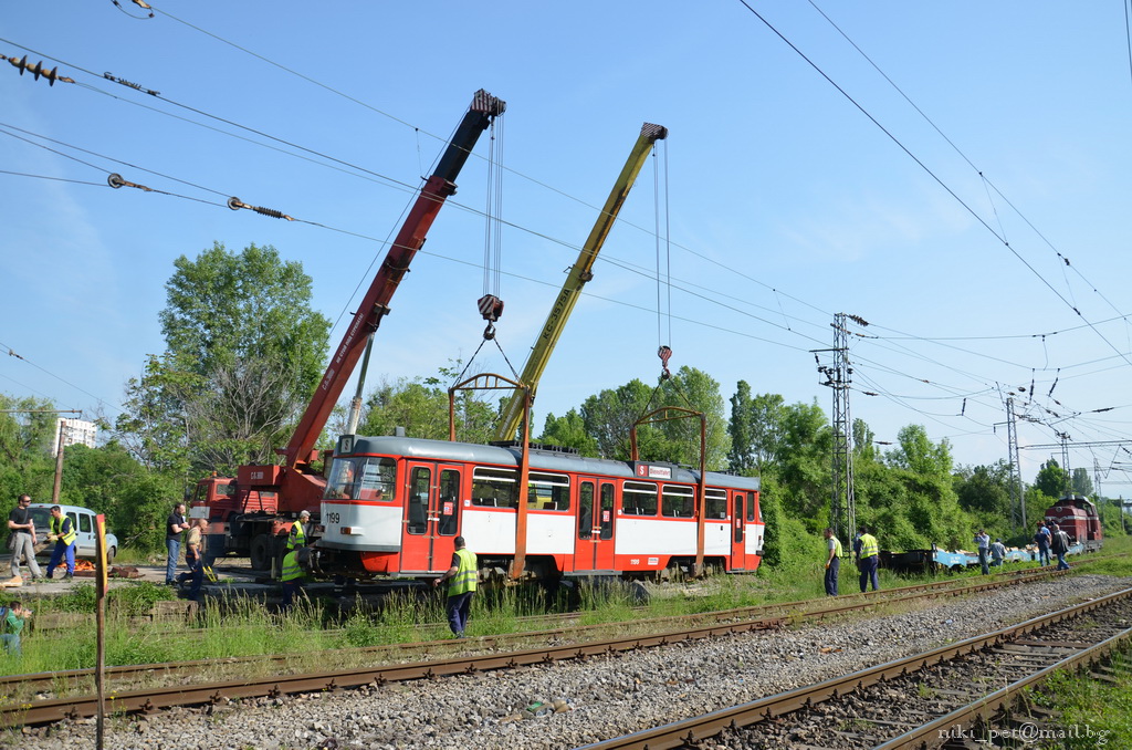 Sofia, Tatra T4DC Nr. 1199; Sofia — Delivery and unloading of T4D-C in Sofia — July 2011