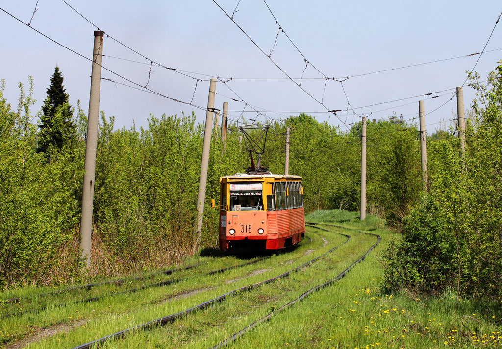 Prokopjevsk, 71-605 (KTM-5M3) № 318; Prokopjevsk — Closed line at the Bakery