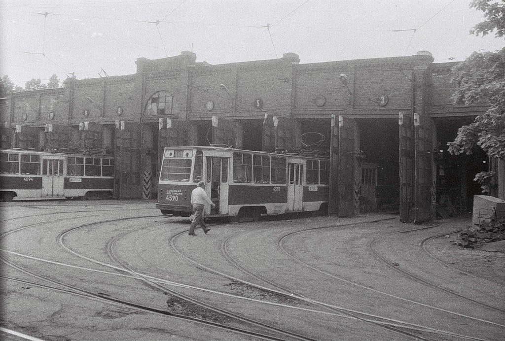 Sankt-Peterburg, LM-68M № 4590; Sankt-Peterburg — Tramway depot # 4