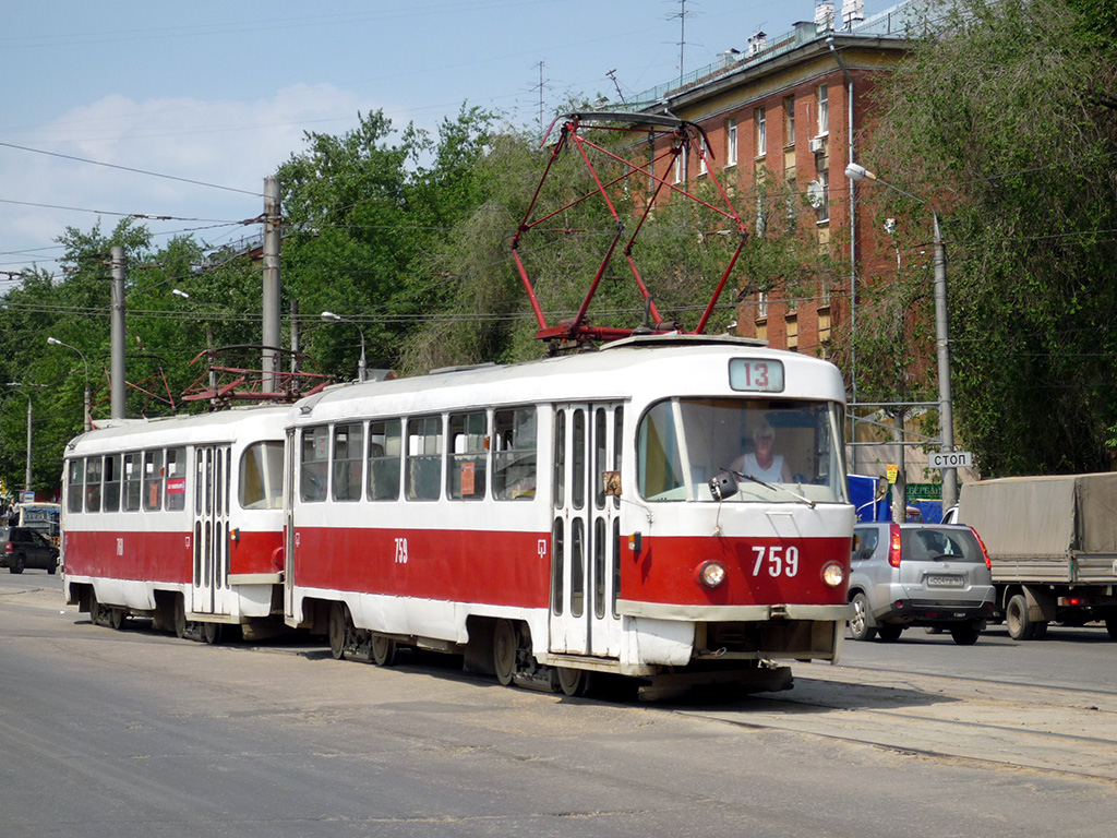 Самара, Tatra T3SU (двухдверная) № 759