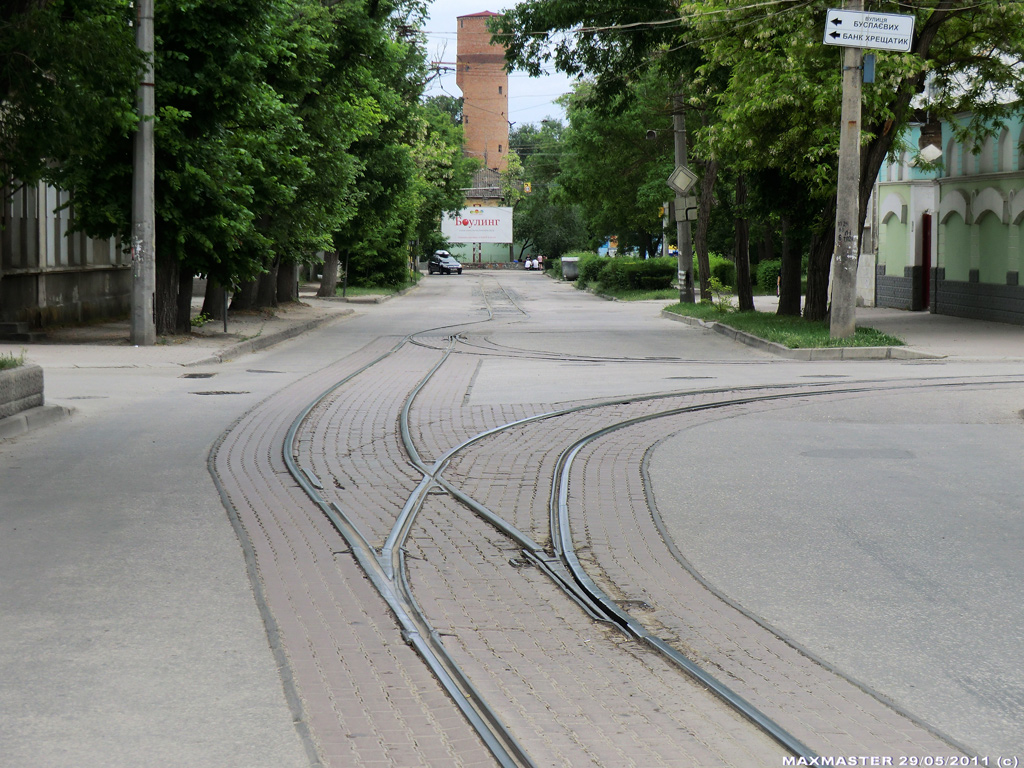 Евпатория — Трамвайные линии и инфраструктура