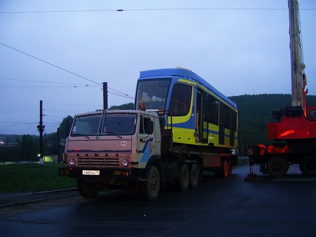 Zlatoust, 71-631-01 # б/н; Zlatoust — Testing of 71-631 tram