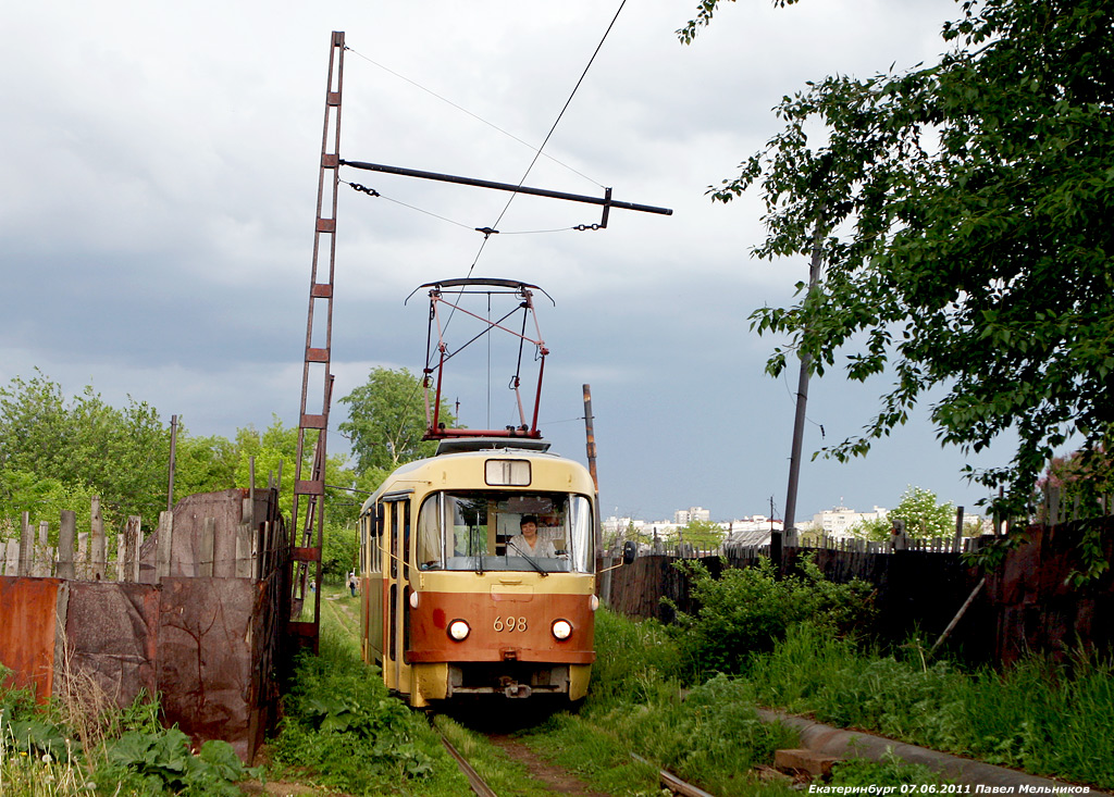 Jekaterinburg, Tatra T3SU № 698; Jekaterinburg — Line to Zelenyi Ostrov (Green Island)