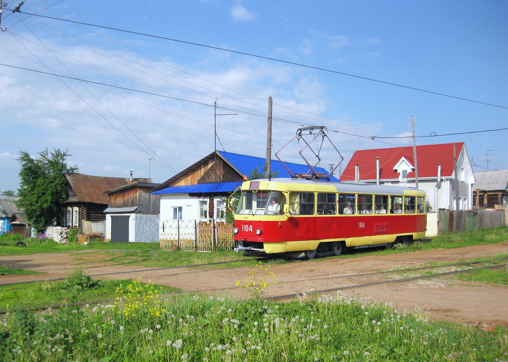 Ижевск, Tatra T3SU (двухдверная) № 1104