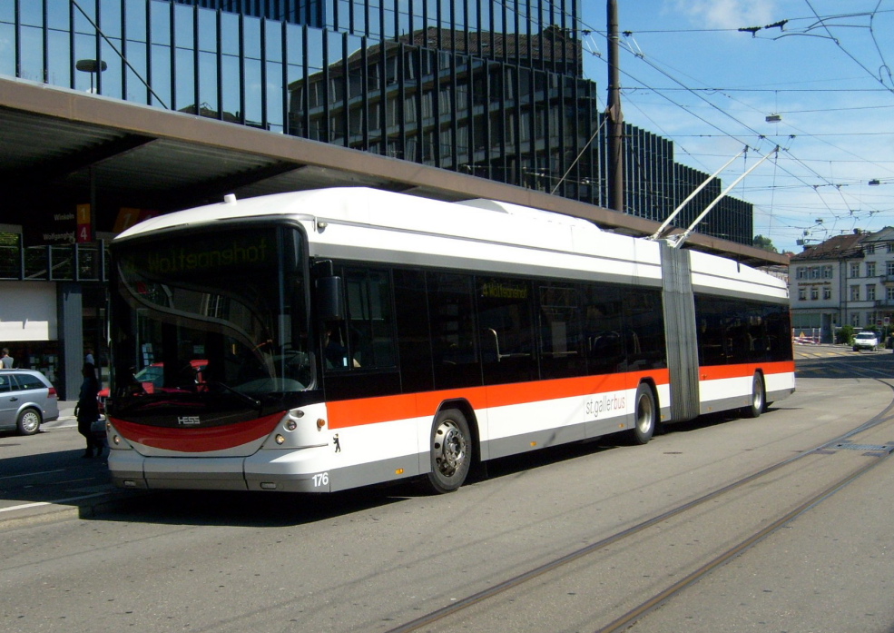 Санкт-Галлен, Hess SwissTrolley 3 (BGT-N2C) № 176