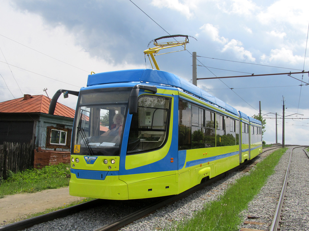 Zlatoust, 71-631-01 # б/н; Zlatoust — Testing of 71-631 tram